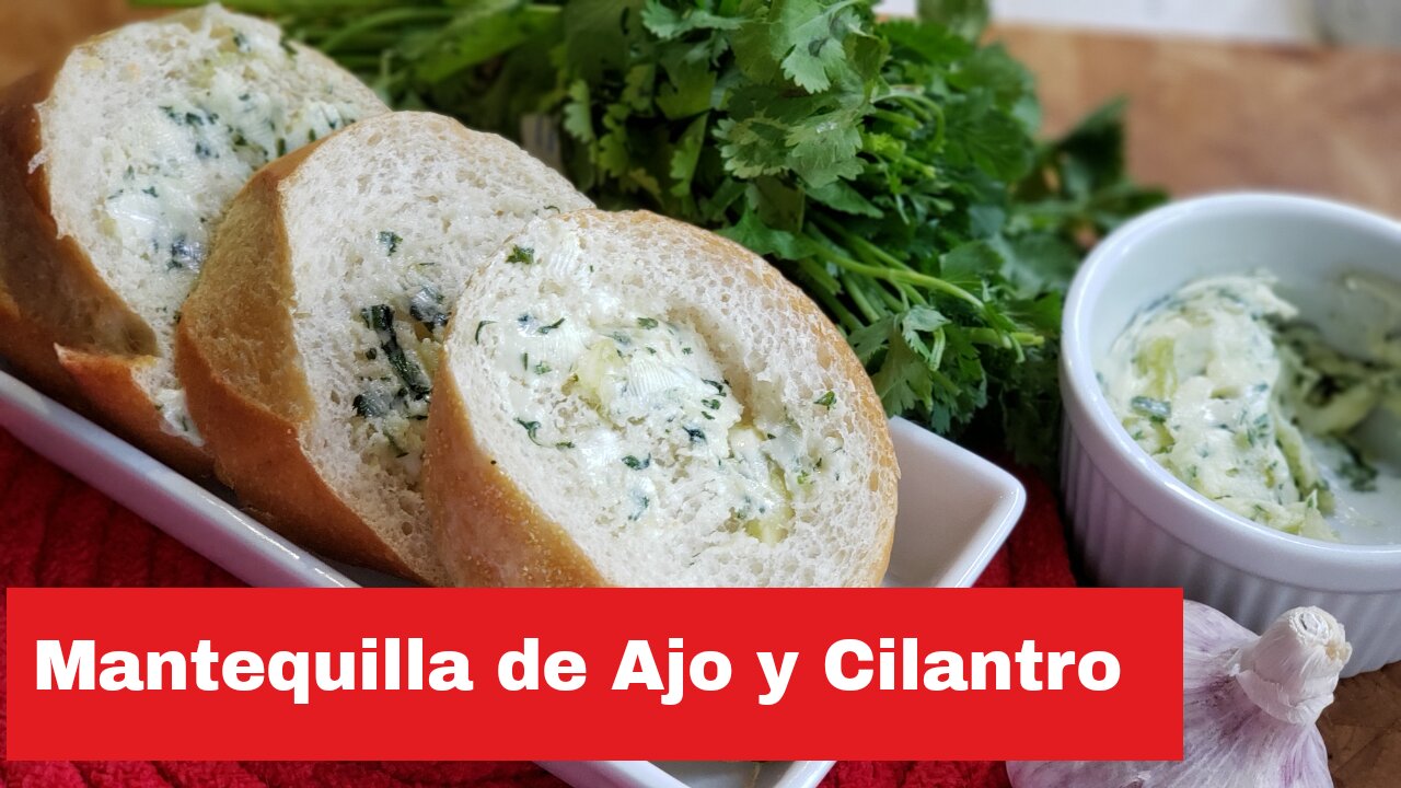 Mantequilla de Ajo y Cilantro | Simple Rojo