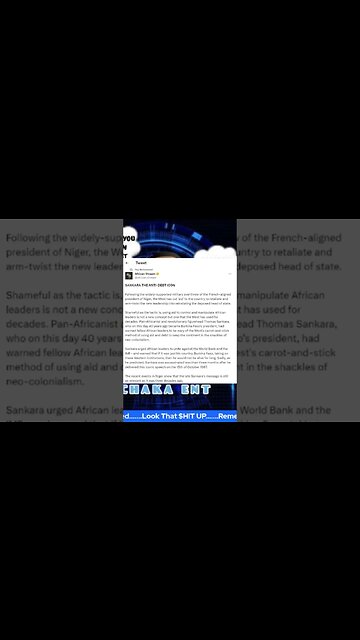 Sankara Africans be wary of IMF and world bank