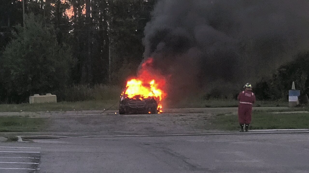 car fire