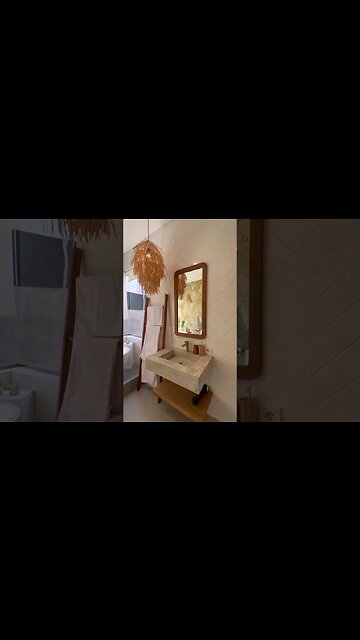 Inside a stunning Bali villa that boasts a modern tropical style 🌴 #shorts #bali #tropicalhouse