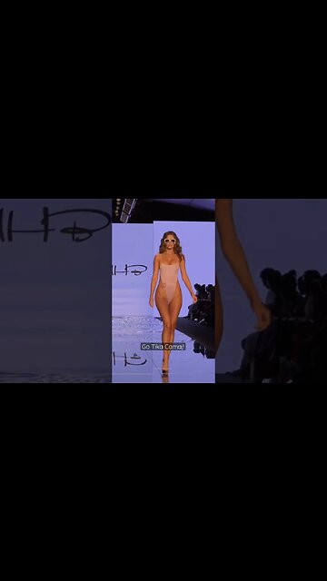 Go Tika Camaj! Albanian bikini supermodel working Monica Hansen fashion show #shorts #bikinifashion