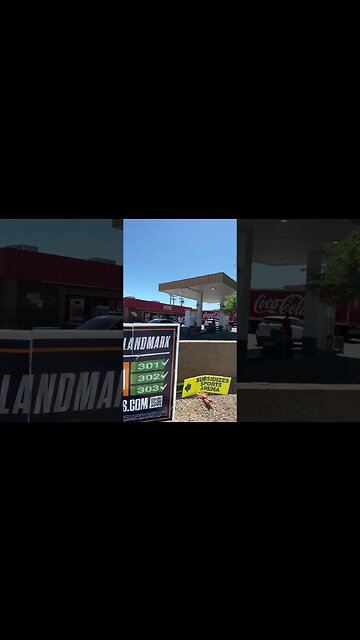 There is no homeless people at the gas station - Tempe