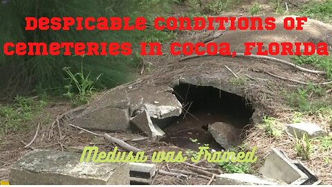 despicable conditions of cemeteries in Cocoa, FL #taphophile