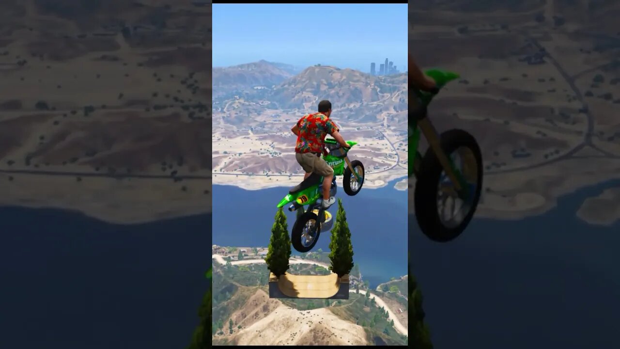 THE MOST INSANE STUNTS ON MOUNT CHILIAD - GTA 5! #shorts #gta5 #shortsfeed | TECHNO GAMERZ GTA 5