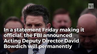 Breaking: FBI Director Officially Announces Mccabe Replacement