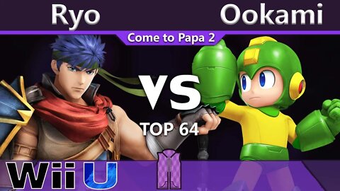 Noble|Ryo (Ike) vs. FBC|cE Ookami (Mega Man) - Wii U Top 64 - CTP2