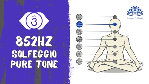 🟦 Solfeggio 852Hz – Chakra 6 Pure Tone 🟦 💙 Returning to Spiritual Order