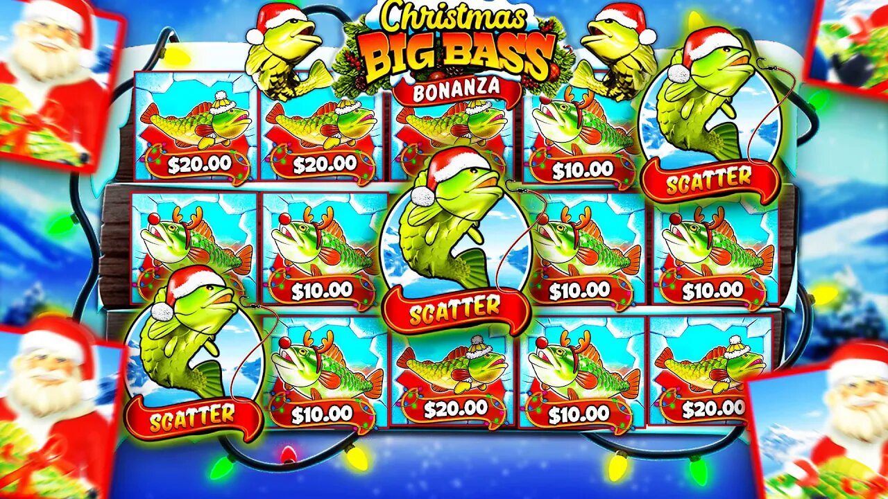 ALL IN BONUS BUYS ON NEW CHRISTMAS BIG BASS BONANZA SLOT!