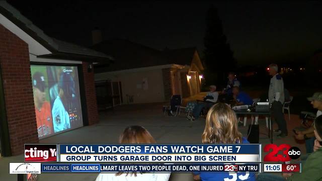 Local Dodgers fans watch Game 7 in unique game