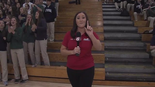 Friday Football Frenzy: Cathedral Central morning pep rally before game against Center Grove