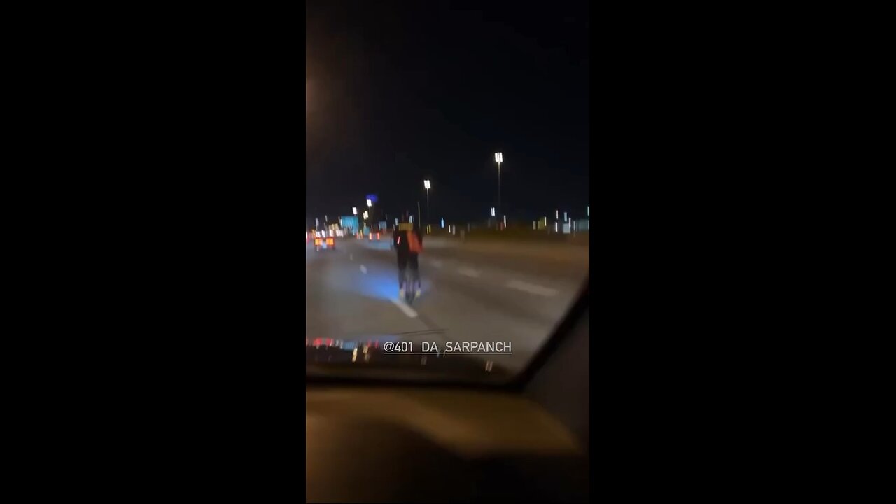 Dangerous Operation On Highway In Toronto