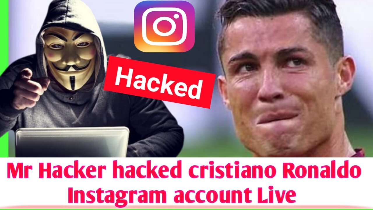 Mr Hacker hacked cristiano Ronaldo Instagram account Live video view