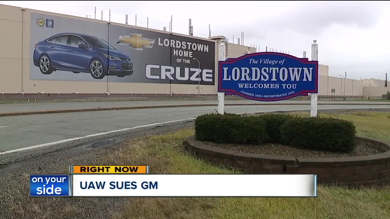 UAW suing GM over using temp workers instead of laid-off Lordstown workers at Fort Wayne plant