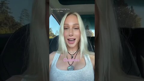 clueless blonde thinks she understands men lol.