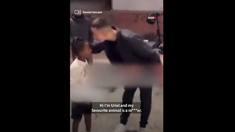 Israeli Zionist POS TikToker racially abuses a YOUNG Ethiopian CHILD before SPITTING in his face