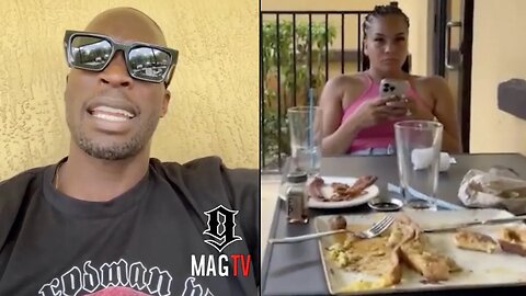 "U Gone Feed Me" Chad Ochocinco's Fiancee Sharelle Rosado Is Mad He Made Her Pay The Bill! 😡