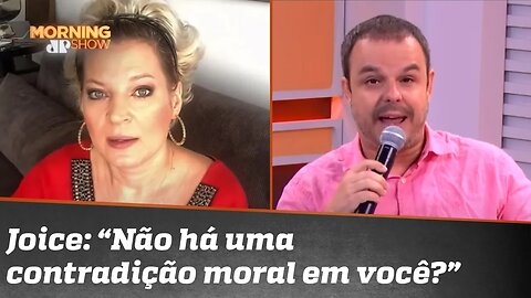 "Você tá doido": Joice se irrita com pergunta de Adrilles