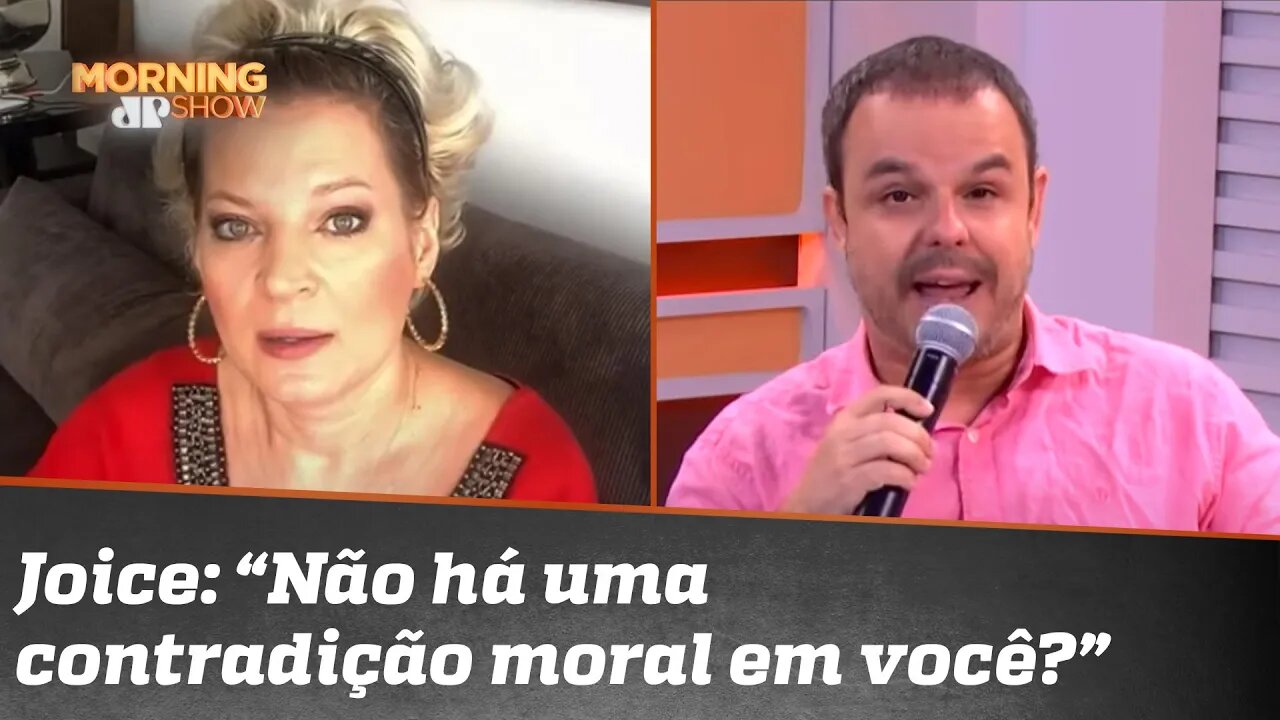 "Você tá doido": Joice se irrita com pergunta de Adrilles