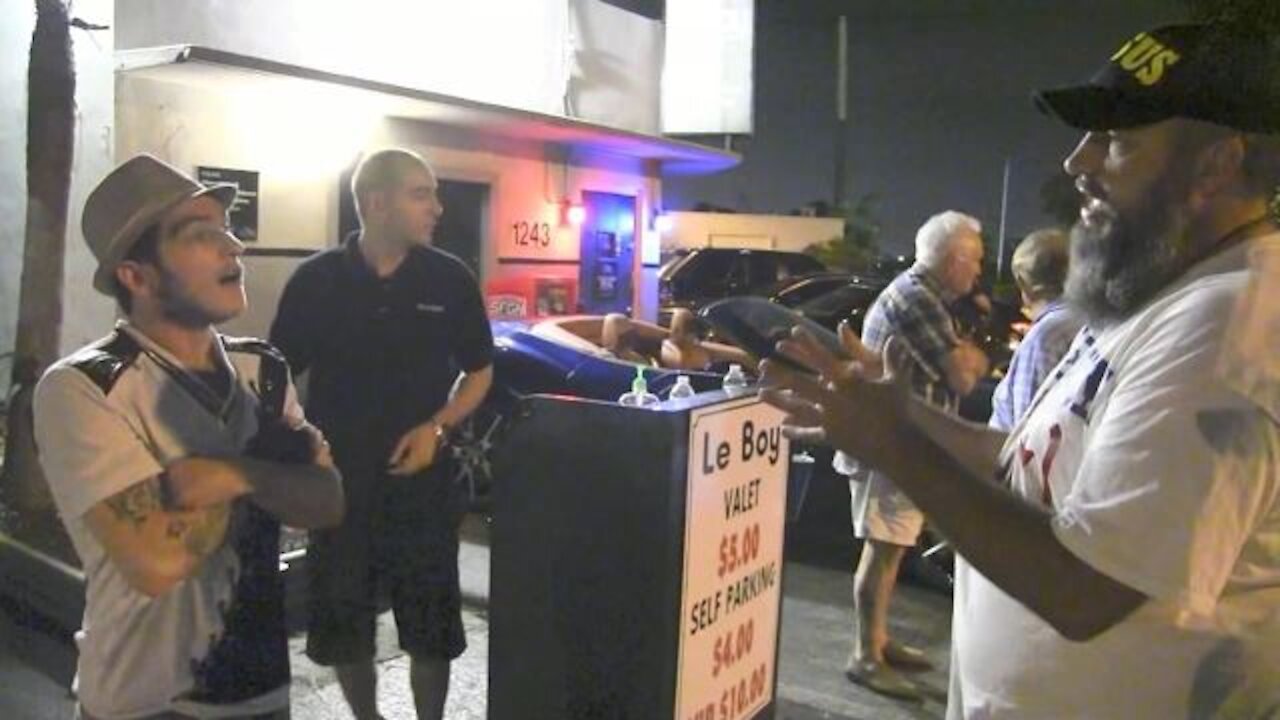 Preaching/Witnessing at a Sodomite Strip Club - Ft Lauderdale, Florida | Kerrigan Skelly