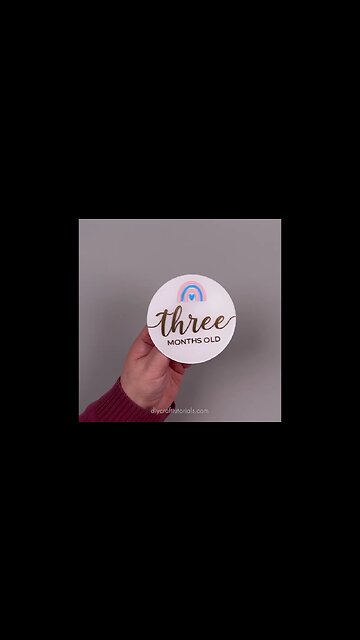 RAINBOW BABY MILESTONE DISCS #shorts