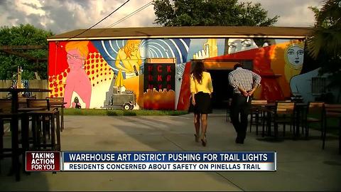 Warehouse Arts District pushing for trail lights