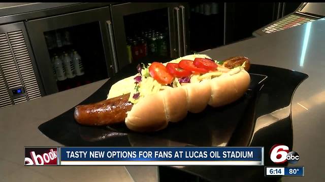 Tasty new food options at Lucas Oil Stadium