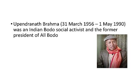 Bodofa Upendranath Brahma