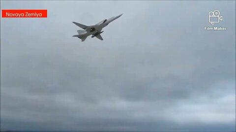 Russian Tu-22M3 bombers take off carrying Kh-22 anti-ship ALCMs