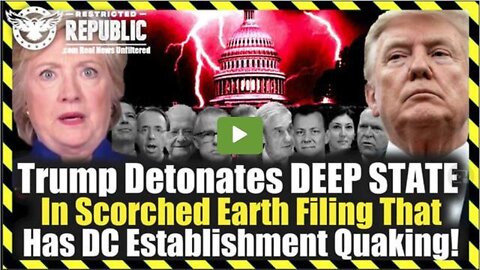 URGENT!! BREAKING TRUMP NEWS - TRUMP DETONATES DEEP STATE...