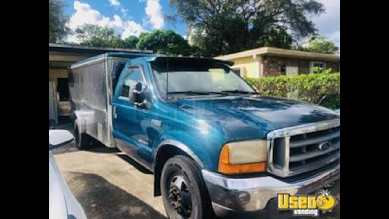 2000 Ford F-350 Long Bed Diesel Lunch Serving Food Truck for Sale in Florida