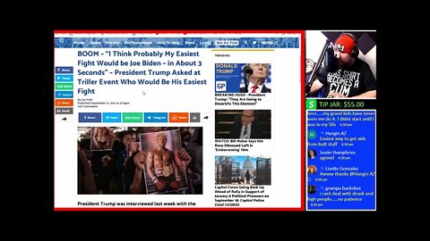 President Trump: I Would Knock Out Sleepy Joe in Less Than a Minute