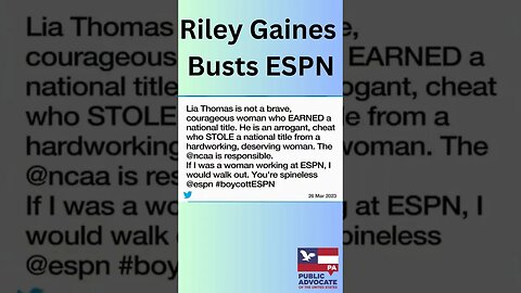 Audience laughs at leftist heckler, Swimmer Riley Gaines Busts ESPN #sports #bones #espn