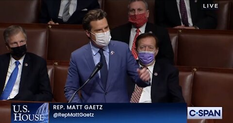 Matt Gaetz PODEROSA objeción en el Congreso a los votos electorales fraudulentos de Arizona