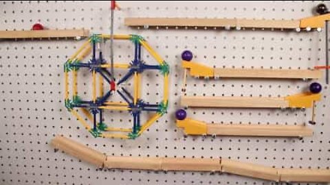 Youtuber creates amazing ball contraption