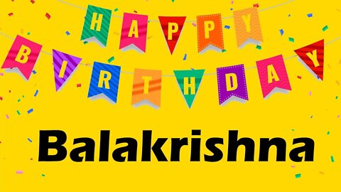 Happy Birthday to Balakrishna - Birthday Wish From Birthday Bash