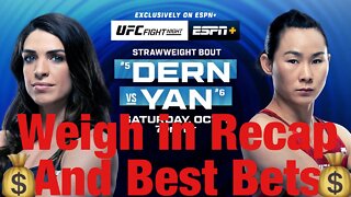 UFC Fight Night Dern Vs Yan Betting Breakdown Weigh In Recap And Full Card Prediction