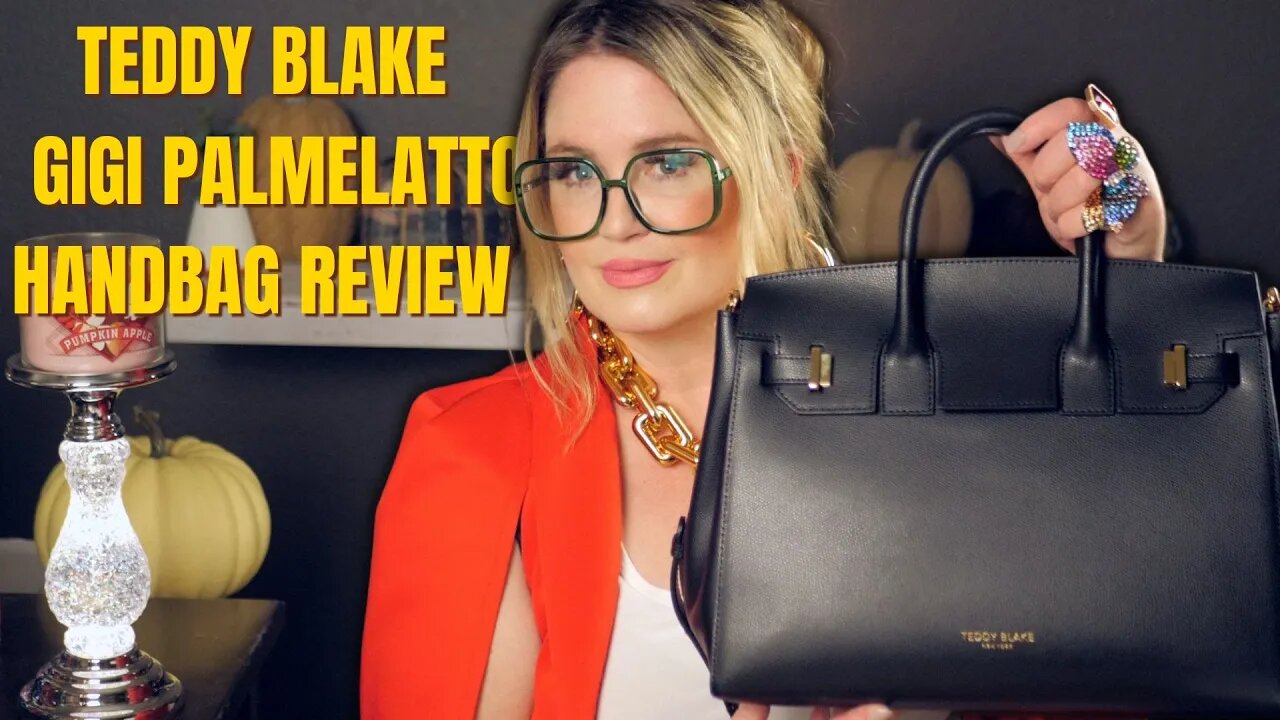 GIGI PALMELATTO GOLD 13" HANDBAG REVIEW AND UNBOXING | LUXURY HANDBAGS | TEDDY BLAKE | #teddyblake