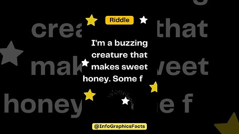 I'm a buzzing creature that makes sweet honey Some fear my sting, but I'm not a bunny 🐝