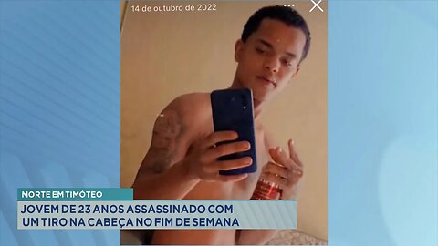 Morte em Timóteo: Jovem de 23 anos assassinado com um tiro na cabeça no fim de semana.