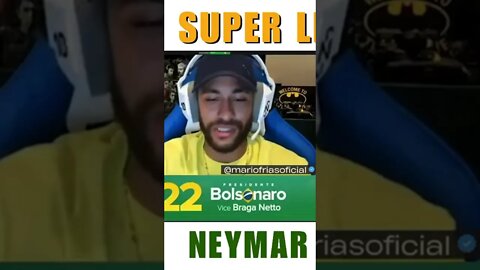 Neymar Júnior na super live do Bolsonaro