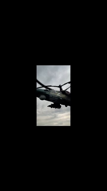 Super low Ka-52 flybys in Donbass