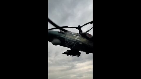Super low Ka-52 flybys in Donbass