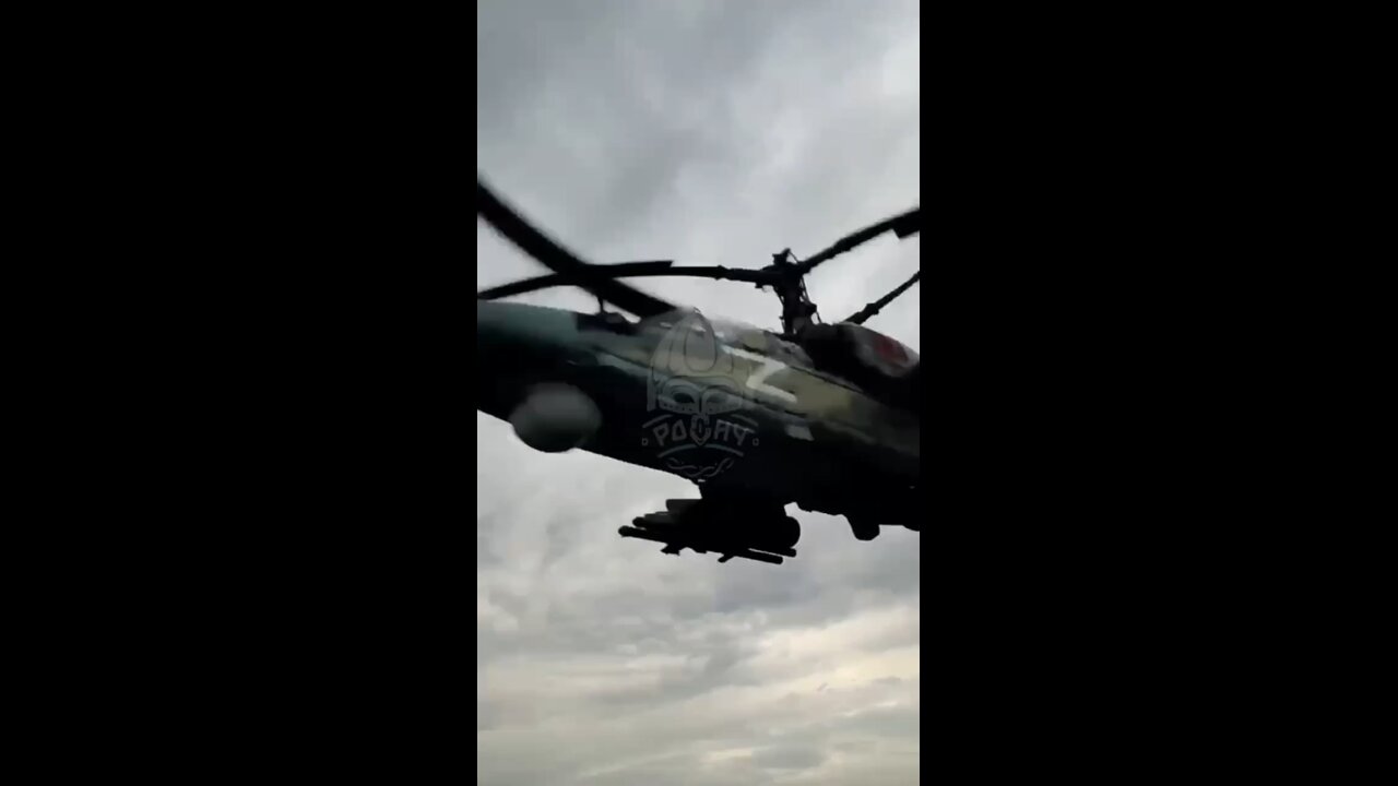 Super low Ka-52 flybys in Donbass