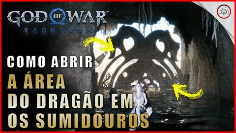 God of war Ragnarok, Como abrir a área do Dragão em Os Sumidouros | Super dica