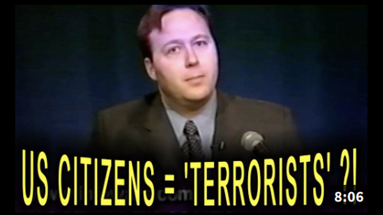 Since 9/11 Alex Jones Told You US Citizens Will Be Targeted As Terrorists