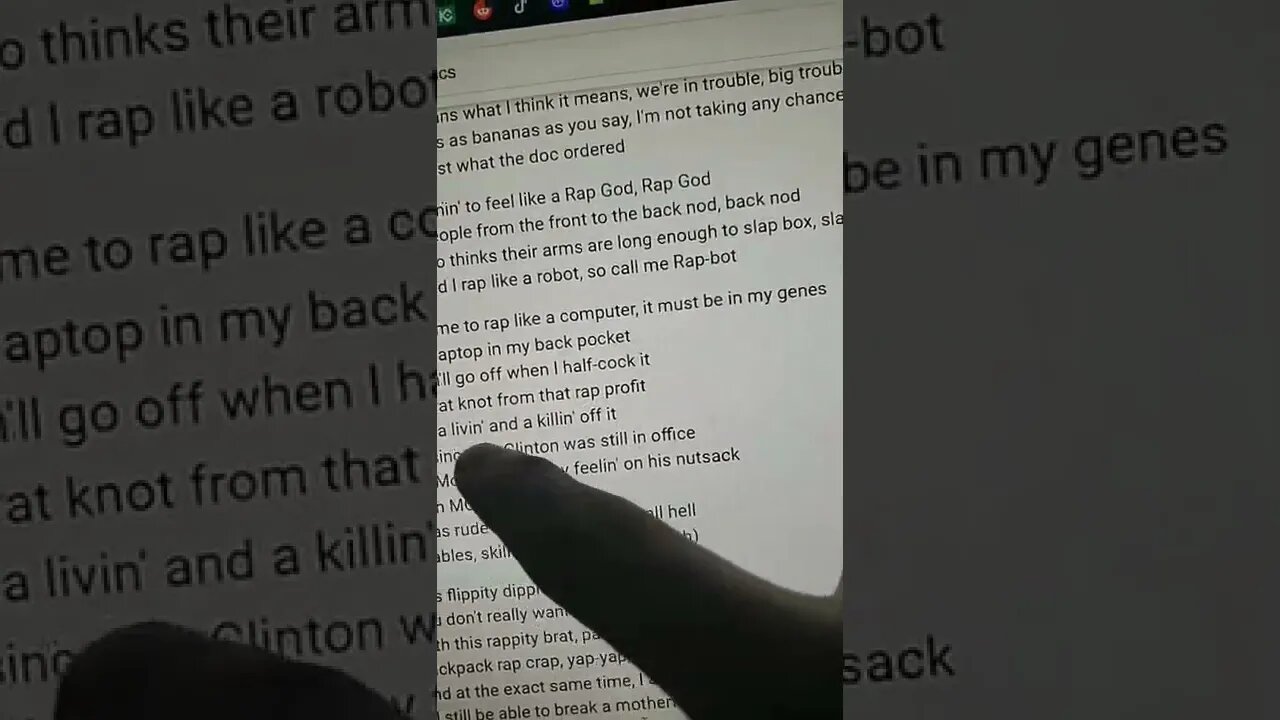 How to rap fast...
