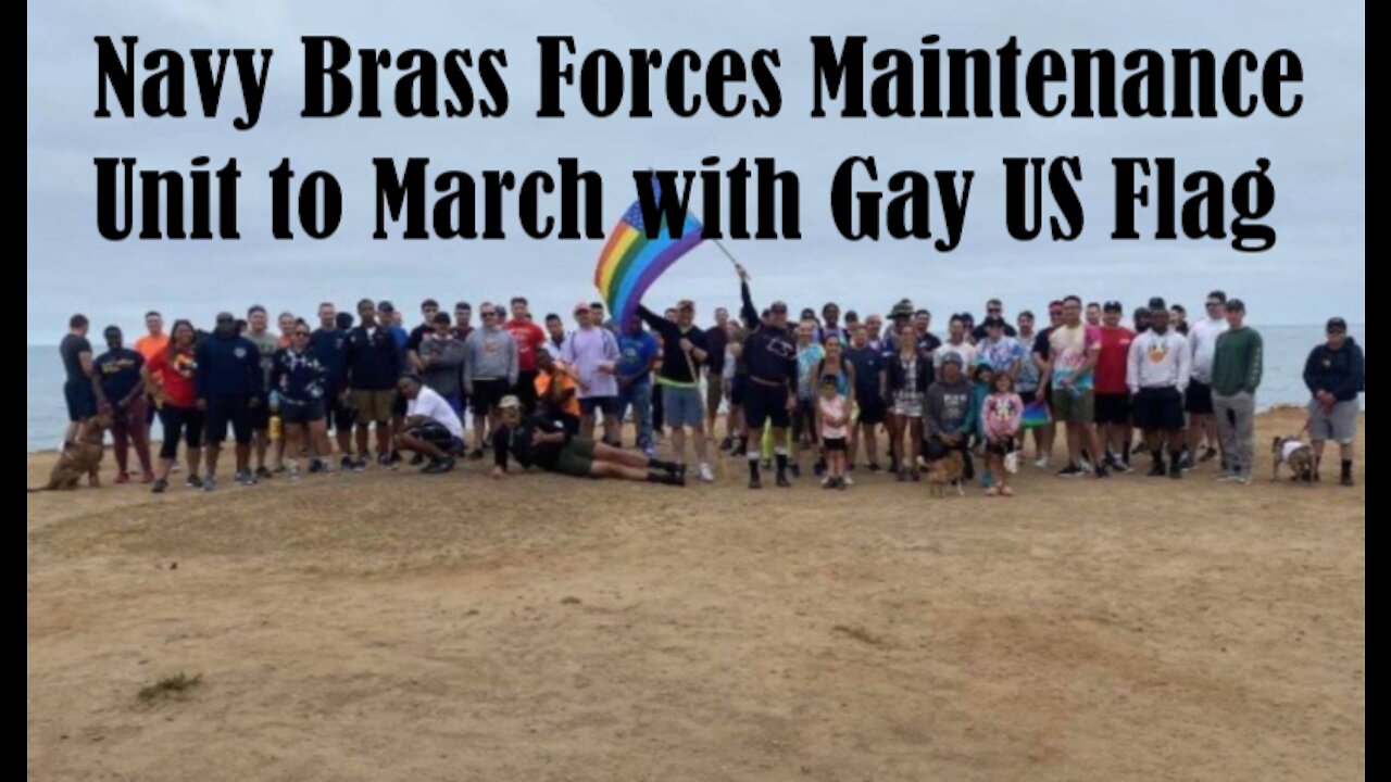 Navy Brass Forces Unit to March with Gay US Flag on Mandatory Hike
