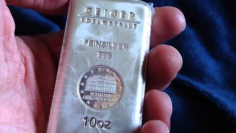 APMEX Unboxing of Another 10 Ounce Geiger Silver Bar