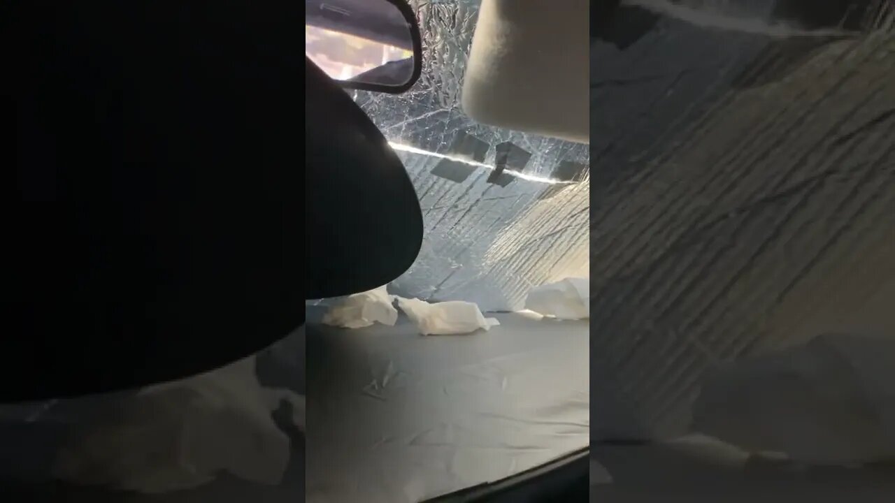How to insulate front windshield for living in your car