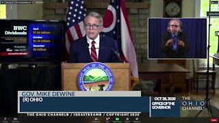 Ohio Gov. Mike DeWine announces Ohio BWC dividend for employers